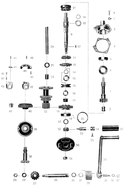 Tafel 9 - Getriebewellen und -räder