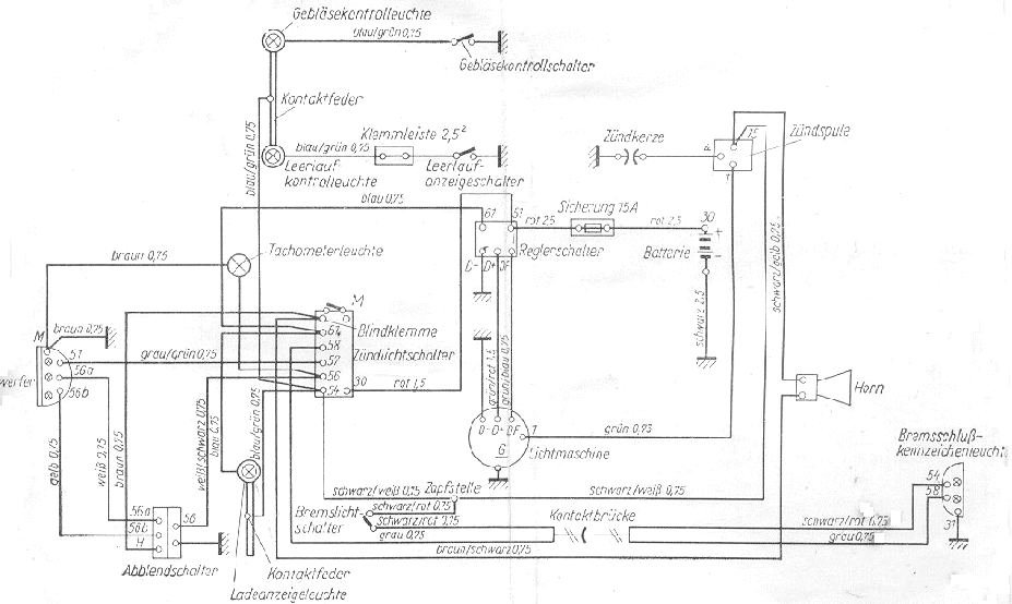Bild 16. E-Schaltplan des Motorrollers