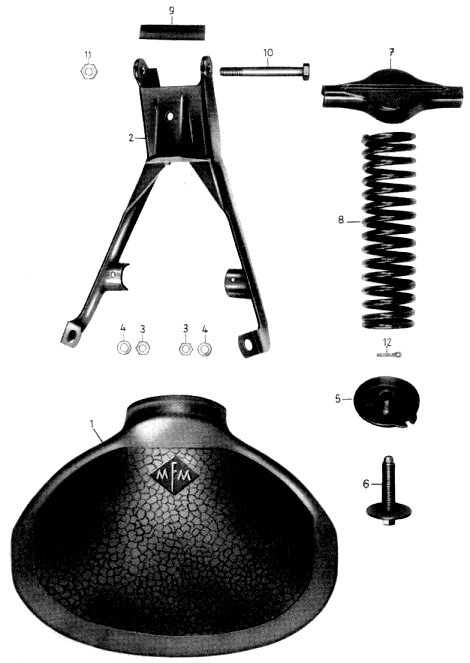 Tafel 20 Gruppe: Fahrgestell (Fahrersattel)