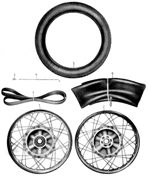 Tafel 22 Gruppe: Fahrgestell (Räder, Bereifung, Radkörper)