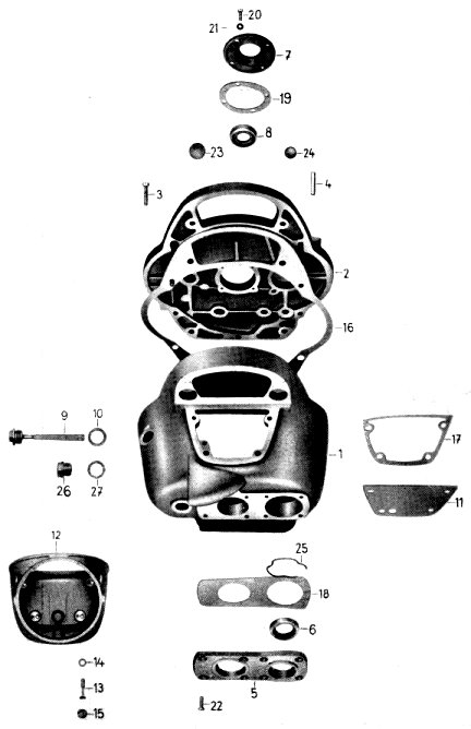 Tafel 7 Gruppe: Getriebe (Getriebegehäuse)