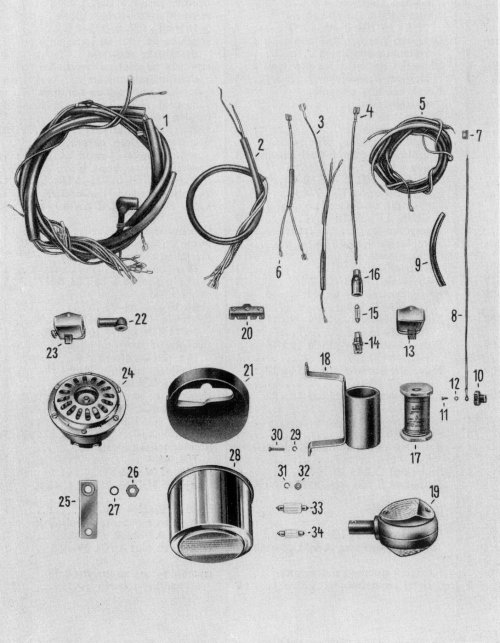 Tafel 19 Elektrische Ausrüstung (Kabelbaum, kombinierte Rückleuchte)