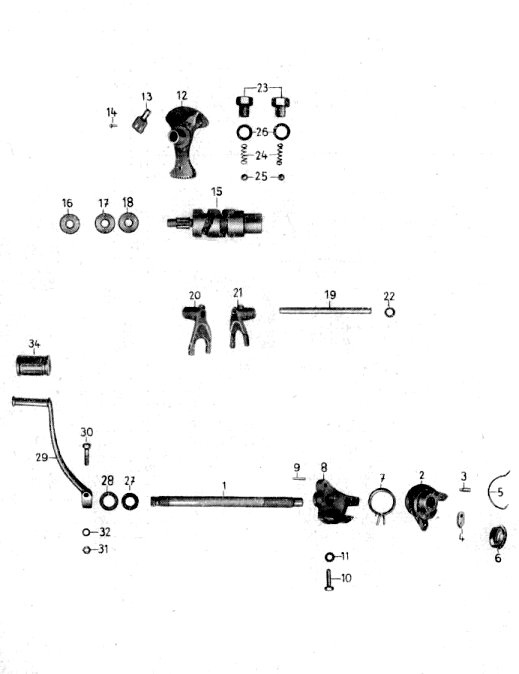 Tafel 5 Gruppe: Motor (Fußschaltung)