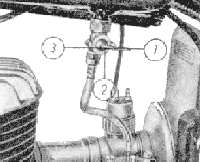 Bild 33. Kraftstoffhahnbedienung