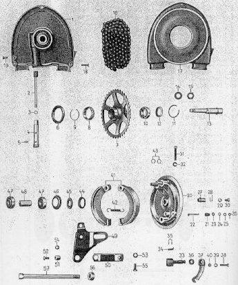 Tafel 17 Gruppe: Fahrgestell (Hinterradantrieb, Radnabe hinten (ab Fg.-Nr. 5002389) )