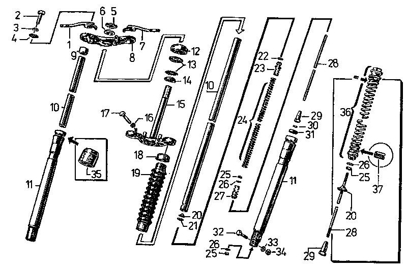 Teleskopgabel Tafel 17