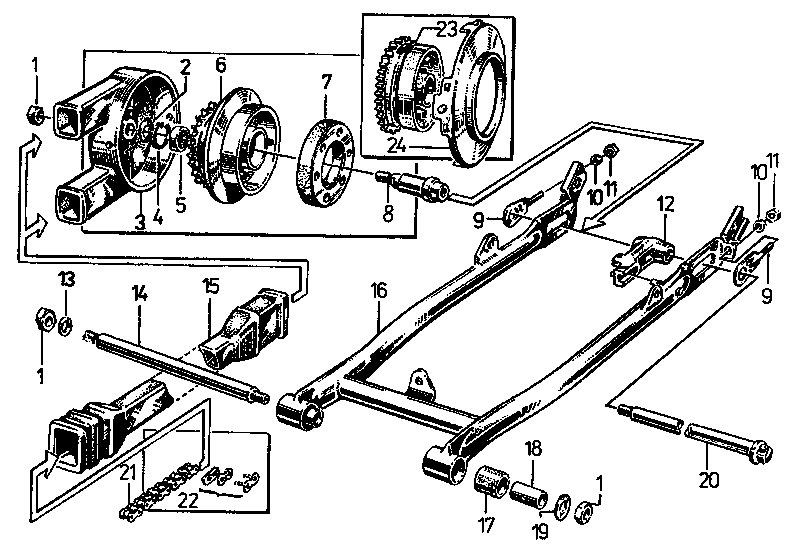 Hinterradantrieb Tafel 22